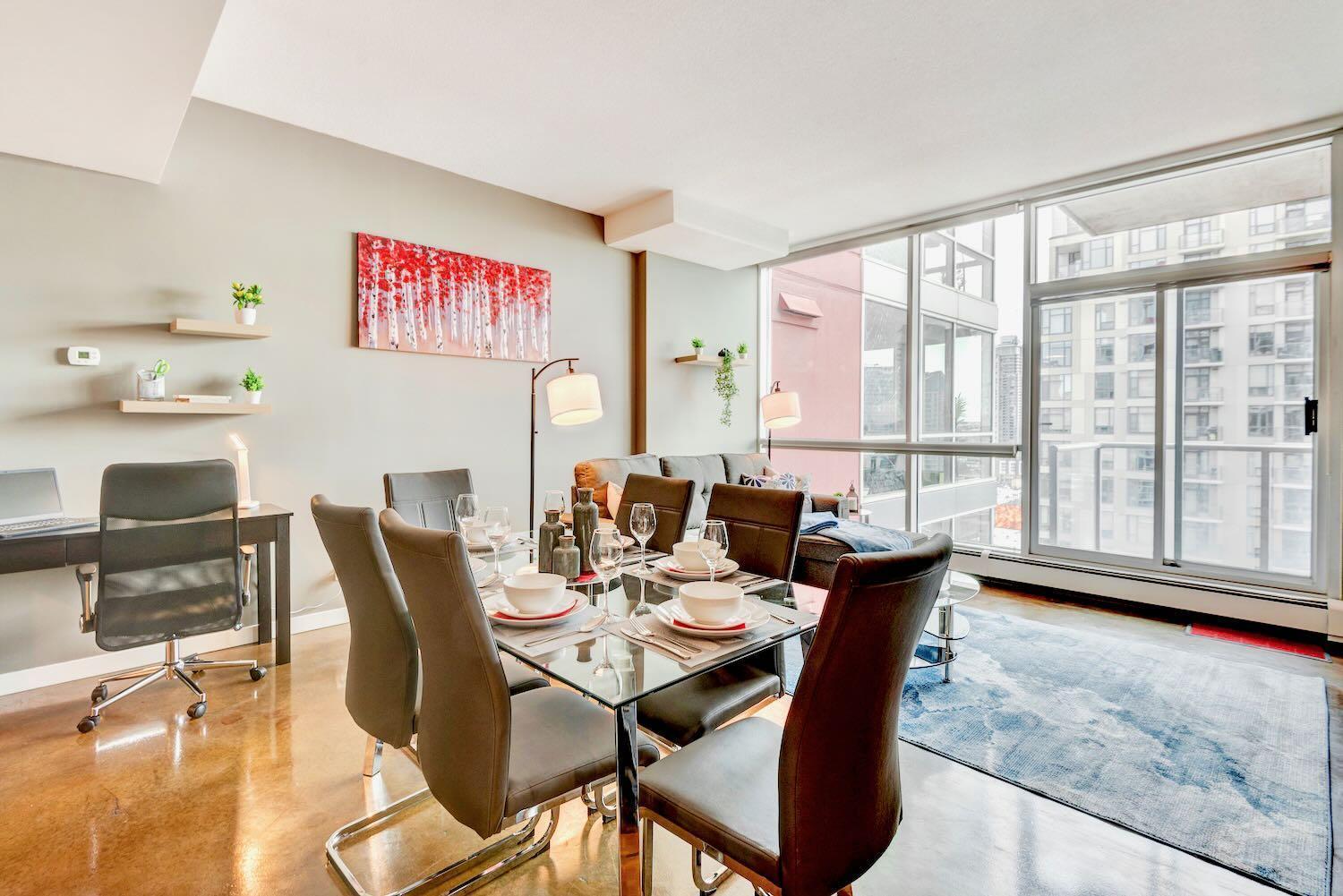 Modern 2Br Condo - King Bed - Downtown City Views YYC Kültér fotó